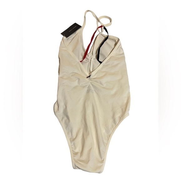 Tommy Hilfiger seemless bodysuit size small​ white v neck spaghetti strap​​ - Picture 2 of 6